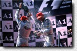 Hakkinen and Coulthard on the podium 