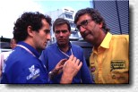 Alain Prost, Craig Pollock and Eddie Jordan 