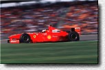 Michael Schumacher with the F300 s/n 186 and fans