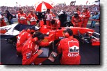 Michael Schumacher on the grid 
