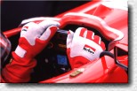 The hands of Ferrari's Number 1 driver 