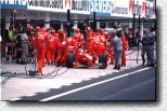 Michael Schumacher's pit stop with F300 s/n 188