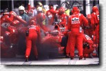 Michael Schumacher's pit stop with F300 s/n 188