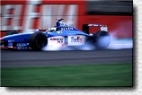 Giancarlo Fisichella is a little bit to hard on the brakes in his Benetton 