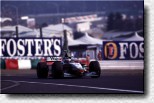 Mike Hakkinen at the wheel of his McLaren-Mercedes.  