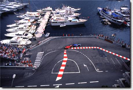 Schumacher is fighting with Alex Wurz in the Benetton 