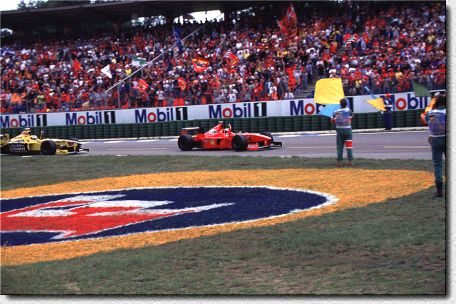 The Schumacher brothers after the race 