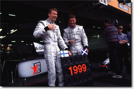 Both Mika Hakkinen and David Coulthard signed a contract for 1999 