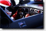 Emanuele Pirro am Steuer des Audi R8 Step II w�hrend Tests im franz�sischen Le Castellet 