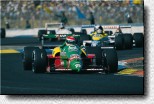 Emanuele Pirro w�hrend seines ersten Grand Prix. F�r Statistikfreunde: Die Fahrgestellnummer seines Benetton B188 war die 09. 