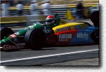 Emanuele Pirro w�hrend seines ersten Grand Prix. F�r Statistikfreunde: Die Fahrgestellnummer seines Benetton B188 war die 09. 