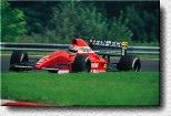 Emanuele Pirro mit dem vom BMS Team, eingesetzten Dallara 191, dessen Judd-Motor hier auf dem Hungaroring leider �ldruck verlor. 