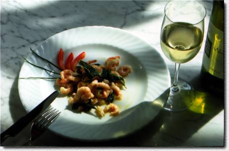 Gamberetti alla Salvia