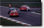 Frank Biela vor Roland Asch im Nissan und Emanuele Pirro. Im Rennen kollidierte Asch mit Christian Abt im vierten Audi in der Kurzanbindung und mu�te aufgeben.