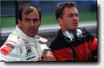 Emanuele Pirro und sein Renningenieur Patrice Cerda. 