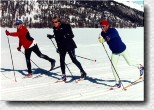 Emanuele Pirro, Frank Biela und Christian Abt genossen das Winterwetter in den Schweizer Alpen. Neben Skilaufen gab es auch eine Reihe von Indoor-Aktivitäten, z.B. Fußball und Volleyball.
