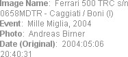 Image Name:  Ferrari 500 TRC s/n 0658MDTR - Caggiati / Boni (I) 
Event:  Mille Miglia, 2004
Photo...