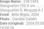 Image Name:  239 1954 Stanguellini 750 S s/n �� Stanguellini S. Minguzzi A. I
Event:  Mille Migli...