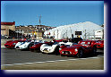 r#1 Maserati 8 CTF s/n 3032 (Indy Museum, USA) r#29  Maserati 8 CL s/n 3034 (Rob Walton, USA) r#10 Maserati 420 M Eldorado Special (Umberto Panini, I) next row Maserati 300 S s/n 3062 (Lawrence Auriana,USA), Maserati Tipo 63 s/n 63.002 (Artom, I), Maserati 250 F s/n 2525, Maserati Tipo 60 "Birdcage" s/n 2468 (Miles Collier, USA), Maserati A6 GCS/53 s/n........, second full row Maserati A6 GCS/53 s/n 2096 (Jim Dobbs III, USA), Maserati 8 CM s/n 3011 (Peter Giddings, USA), Maserati 300 S s/n 3071 (Anthony Wang, USA), Maserati A6 GCS/53 s/n 2078 (Dean Melling, USA), Maserati 150 S s/n1665 (Terry Hefty, USA) behind Maserati Tipo 61 "Birdcage" s/n2462 & Maserati 4 CM s/n 2011