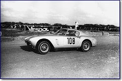 Airfield Schleissheim 1962: The German race ace Peter N&ouml;cker (1963 European Touring Car Champion) won with his 250 GT SWB s/n 1917GT