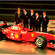 Behind the new Ferrari F399 from the leftLuca di Montezemolo, Michael Schumacher, Eddie Irvine, Jean Todt and Luca Badoer