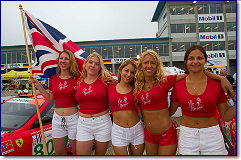 Miss Meringue girls support Ferrari