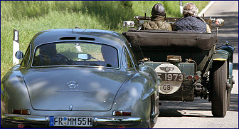 009 1928 Bentley 4.5 Le Mans s/n PM3264 Nauck H. - Nauck U. D "GF 1973" & 237 Griesenbach Schmitt Mercedes 300 SL 1955 D