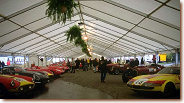 Tent with historic cars