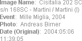 Image Name:  Cisitalia 202 SC s/n 168SC - Martini / Martini (I) 
Event:  Mille Miglia, 2004
Photo...