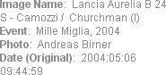Image Name:  Lancia Aurelia B 24 S - Camozzi /  Churchman (I)
Event:  Mille Miglia, 2004
Photo:  ...