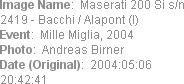 Image Name:  Maserati 200 Si s/n 2419 - Bacchi / Alapont (I)
Event:  Mille Miglia, 2004
Photo:  A...