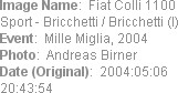 Image Name:  Fiat Colli 1100 Sport - Bricchetti / Bricchetti (I) 
Event:  Mille Miglia, 2004
Phot...