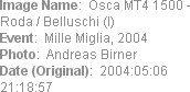 Image Name:  Osca MT4 1500 - Roda / Belluschi (I)
Event:  Mille Miglia, 2004
Photo:  Andreas Birn...