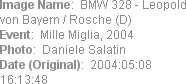 Image Name:  BMW 328 - Leopold von Bayern / Rosche (D)
Event:  Mille Miglia, 2004
Photo:  Daniele...