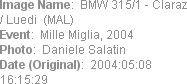 Image Name:  BMW 315/1 - Claraz / Luedi  (MAL)
Event:  Mille Miglia, 2004
Photo:  Daniele Salatin...