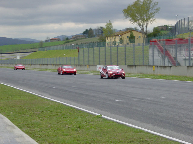 Last day, with two cars chasing the Alfa. That was fun!