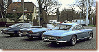 Same chassis type - three different models: 330 GT 2+2, 365 California and 500 Superfast