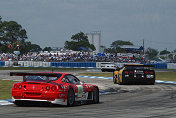The factory 575 GTC s/n 2214 can not compete with the Corvettes both cars 4 seconds per lap of the pace