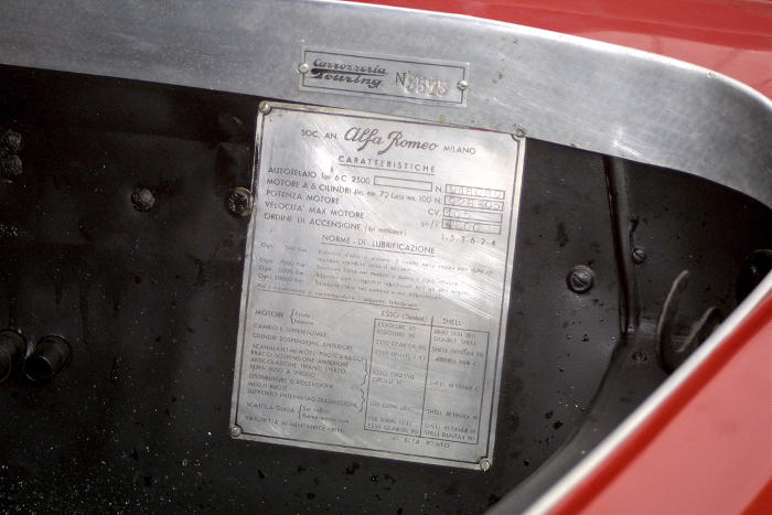 Alfa Romeo 6C 2500 Villa d'Este sn 918089