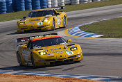 Corvette Racing cars during qualifying