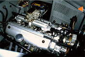 Engine of 166 Inter Coupé Touring s/n 0079S