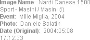 Image Name:  Nardi Danese 1500 Sport - Masini / Masini (I)
Event:  Mille Miglia, 2004
Photo:  Dan...