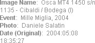 Image Name:  Osca MT4 1450 s/n 1135 - Cibaldi / Bodega (I)
Event:  Mille Miglia, 2004
Photo:  Dan...