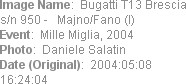 Image Name:  Bugatti T13 Brescia s/n 950 -   Majno/Fano (I)
Event:  Mille Miglia, 2004
Photo:  Da...