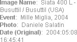 Image Name:  Siata 400 L - Busuttil / Busuttil (USA)
Event:  Mille Miglia, 2004
Photo:  Daniele S...