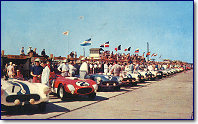 This shot is a postcard of the 1955 grid biggest motors at the front ... 375 + s/n 0384AM Troy Ruttmann / Howard Hively, Photo Dave Nicholas