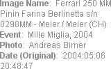 Image Name:  Ferrari 250 MM Pinin Farina Berlinetta s/n 0298MM - Meier / Meier (CH) 
Event:  Mill...