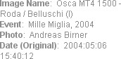 Image Name:  Osca MT4 1500 - Roda / Belluschi (I)
Event:  Mille Miglia, 2004
Photo:  Andreas Birn...