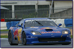 Luca Riccitelli and Dieter Quester ran as high as third overall in the opening stages in their Ferrari 550 Maranello s/n 115811