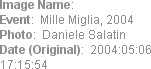 Image Name:  
Event:  Mille Miglia, 2004
Photo:  Daniele Salatin
Date (Original):  2004:05:06 17:...